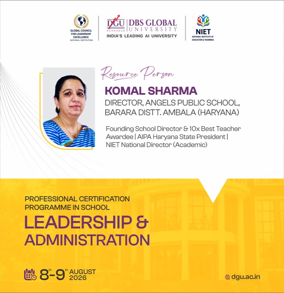 Resource person card for Komal Sharma