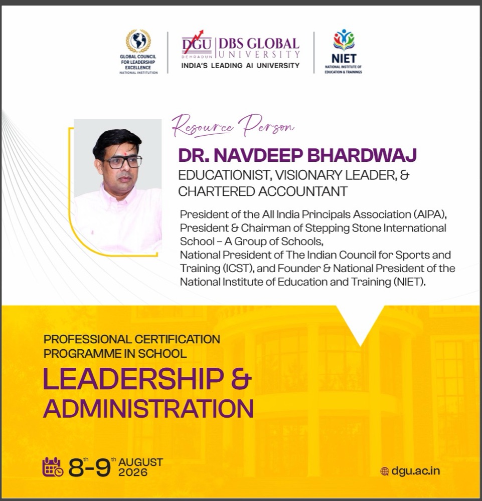 Resource person card for Dr. Navdeep Bhardwaj