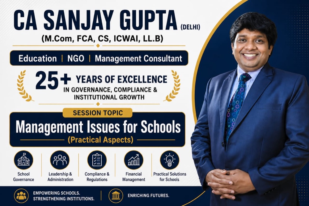 Session card for CA Sanjay Gupta